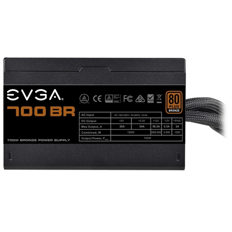 EVGA 700 BR 80 Plus Bronze 700W - Fuente/PSU