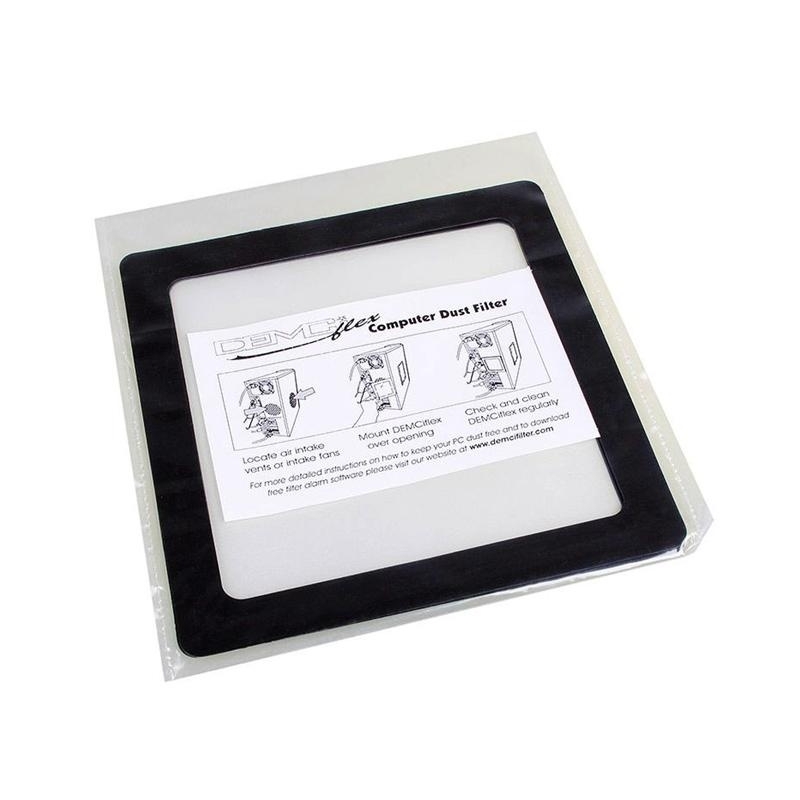 DEMCiflex Filtro Anti Polvo 12 cm Negro/Blanco - Filtro Magnético
