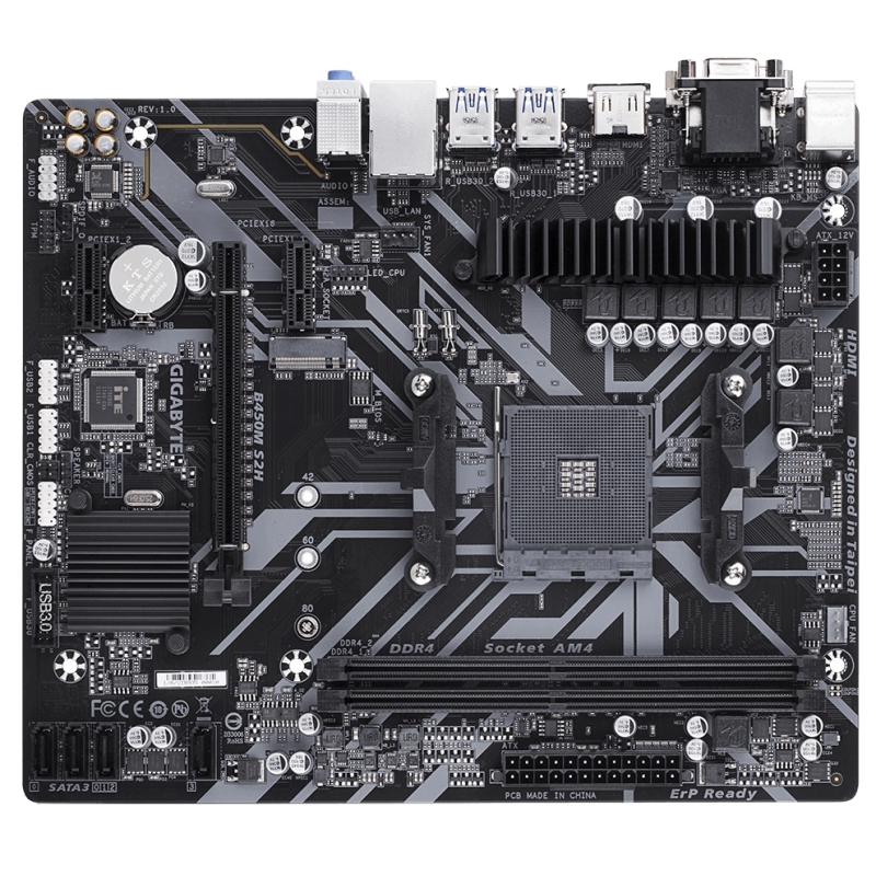 Gigabyte B450M S2H Socket AM4 - Placa Base