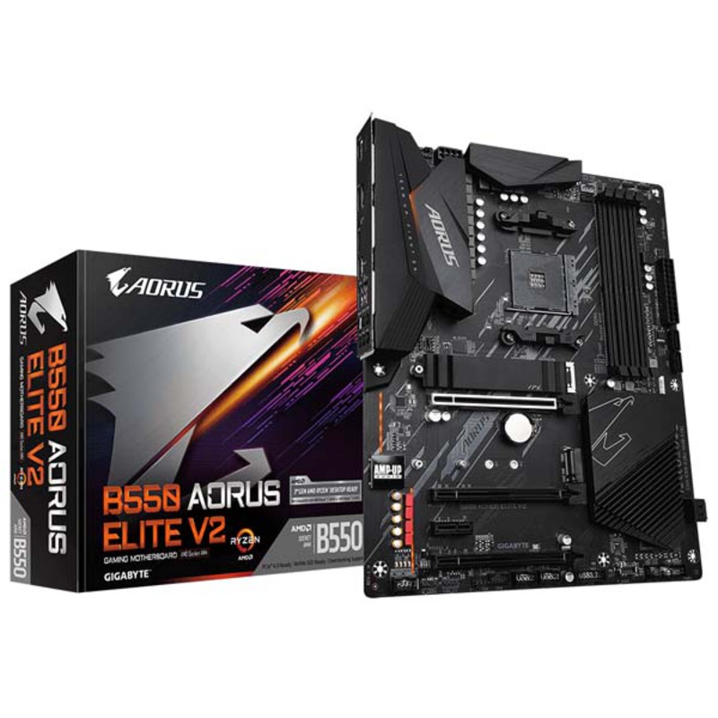 Gigabyte B550 AORUS Elite V2 Socket AM4 +AMD Ryzen 5 5600X 4.6Ghz - Bundle