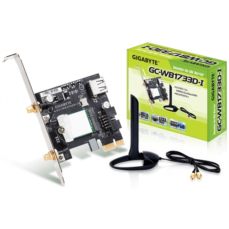 Adaptador de Red Gigabyte WB1733D-I WLAN + Bluetooth 5.0