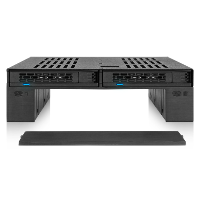 Accesorios Gaming IcyDock ExpressCage MB322SP-B 2x2.5 pulgadasSAS / SATA HDD / SSD 2.5 pulgadas- Rack