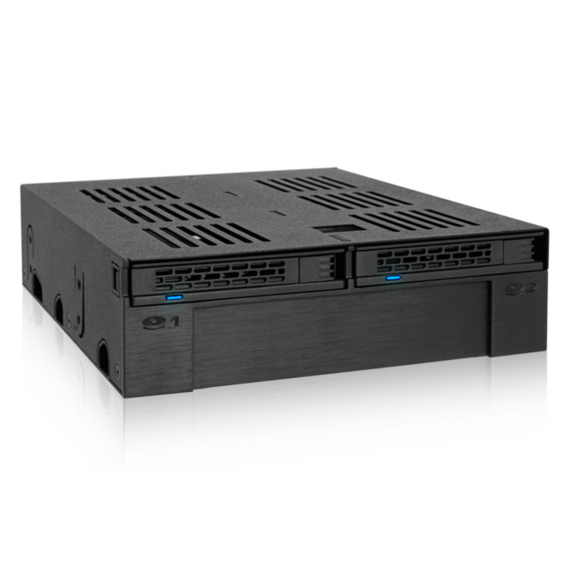 Accesorios Gaming IcyDock ExpressCage MB322SP-B 2x2.5 pulgadasSAS / SATA HDD / SSD 2.5 pulgadas- Rack