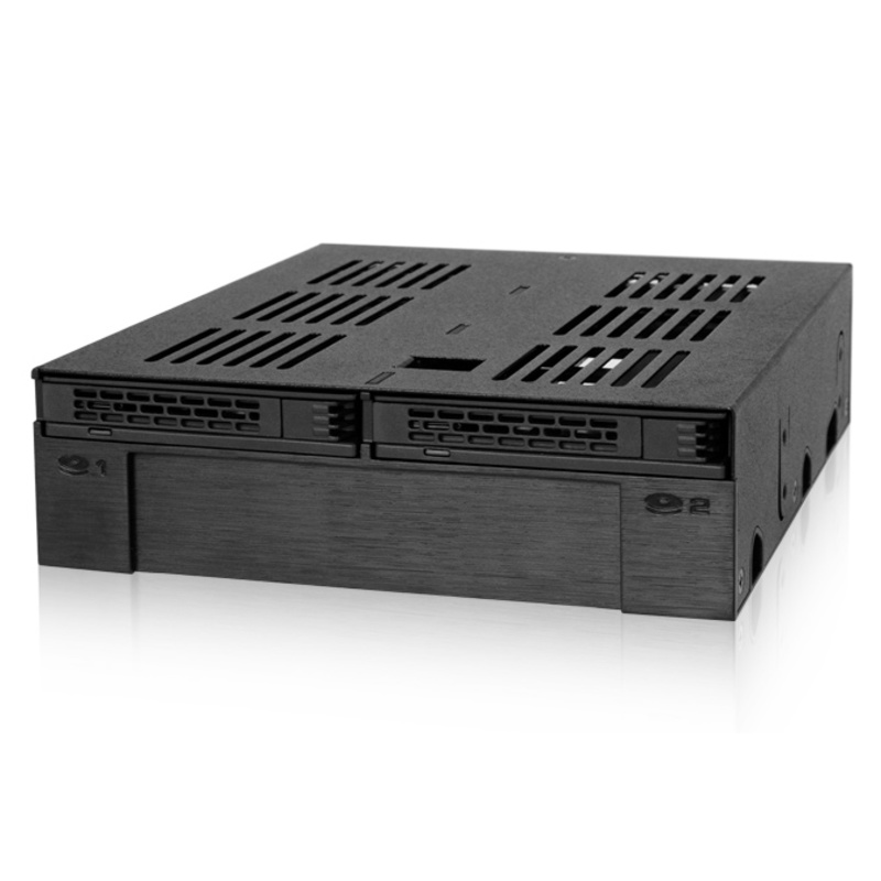 Accesorios Gaming IcyDock ExpressCage MB322SP-B 2x2.5 pulgadasSAS / SATA HDD / SSD 2.5 pulgadas- Rack