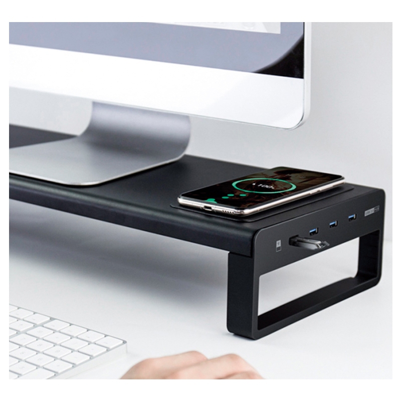 iggual USB 3.0 y Carga inalámbrica - Soporte Monitor