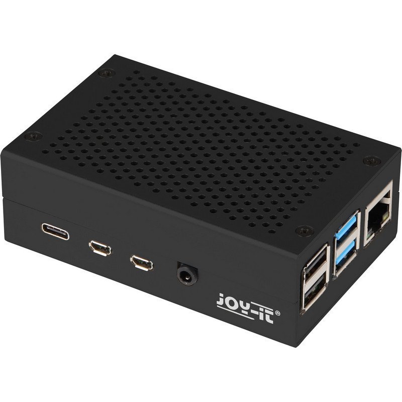 Joy-It Raspberry Pi 4B 01B Aluminio Negro - Carcasa