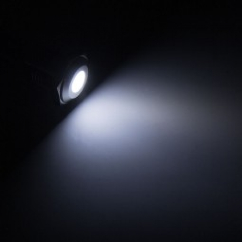 Lamptron SW2004-H 18mm Blanco Versión Negra - Led