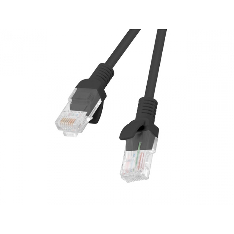 Lanberg PCU5 RJ45 UTP Cat 5E 1m Negro - Cable Red