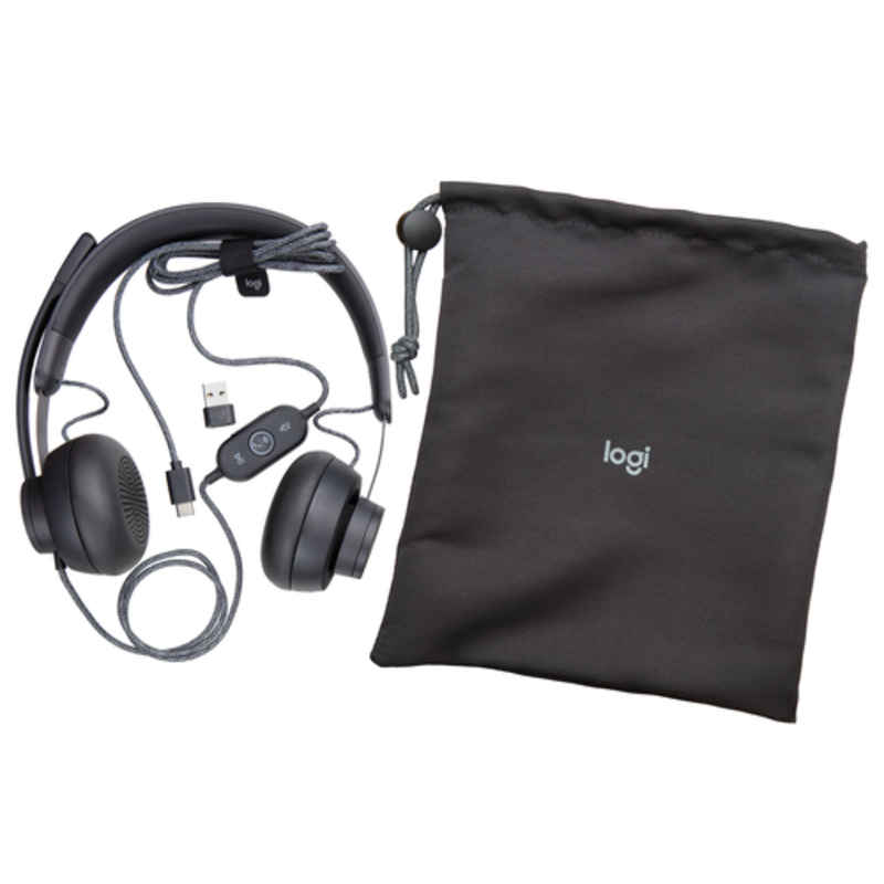 Auriculares Logitech Zone Wired UC Graphite Emea