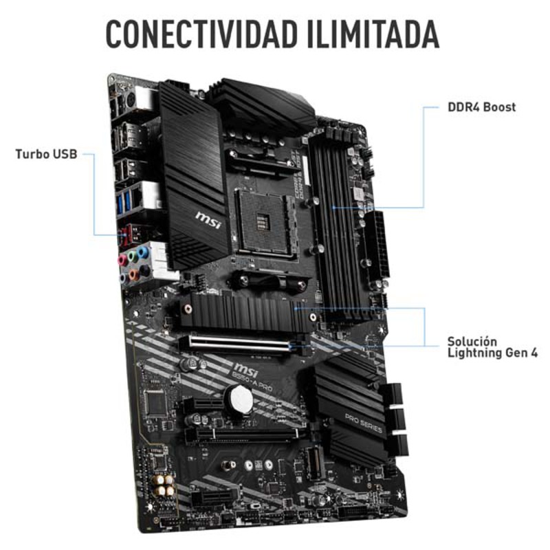 Placa Base MSI B550-A PRO Socket AM4