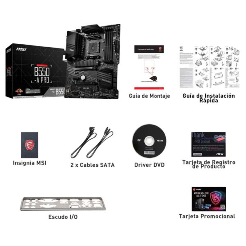 Placa Base MSI B550-A PRO Socket AM4