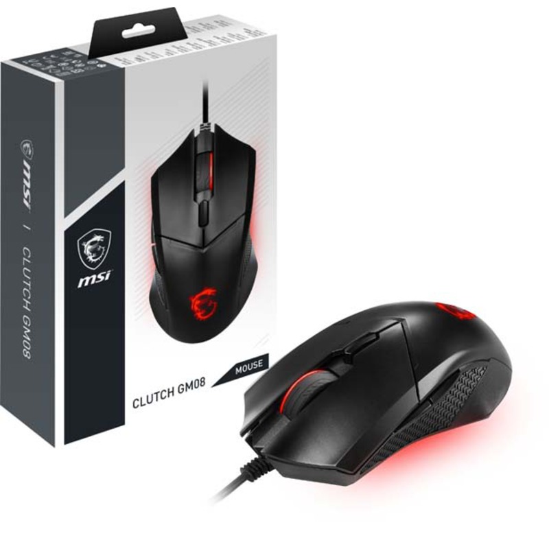 Ratón MSI Clutch GM08 Gaming 3200 Dpi