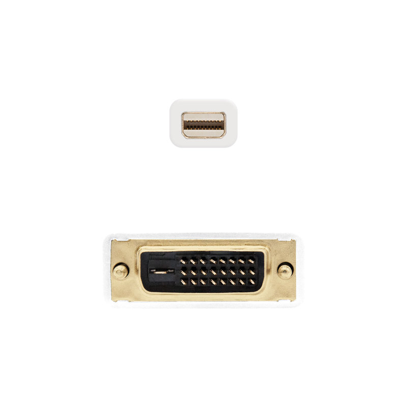 Nano Cable Conversor Mini DP a DVI Blanco 2m - Cable DVI