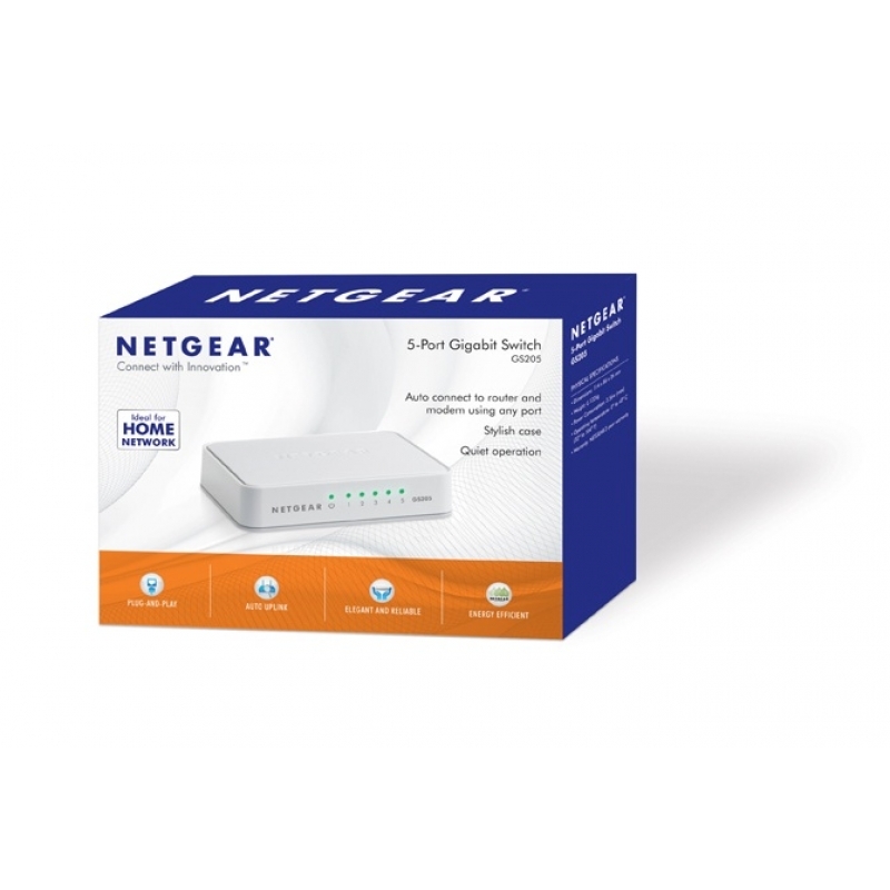 Netgear GS205 Gigabit 5Puertos - Switch