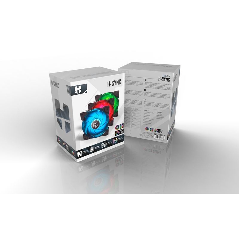Nox H-Sync RGB Triple Pack - Ventilador 12 cm