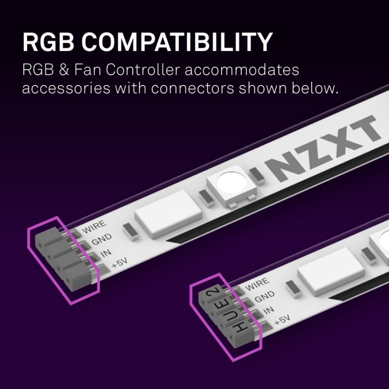 Controlador  NZXT AC-2RGBC-B1 RGB & Fan Controller