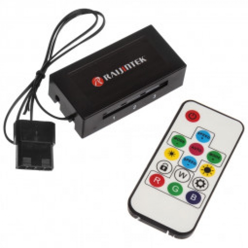Raijintek Iris 14 Rainbow RGB LED Dual Pack + Controlador - Ventilador 14 cm