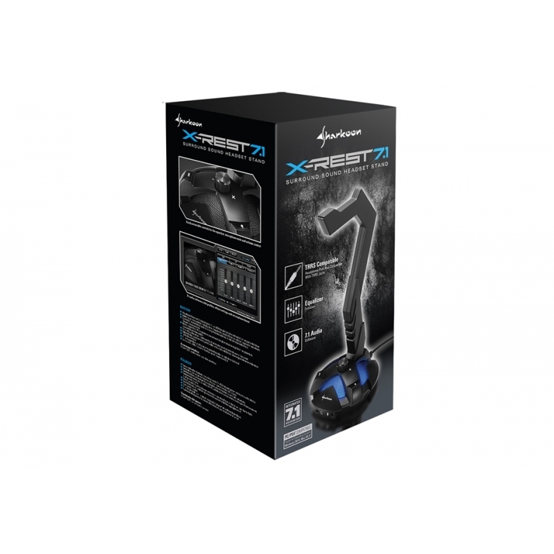 Sharkoon X-Rest 7.1 Negro - Soporte Auriculares