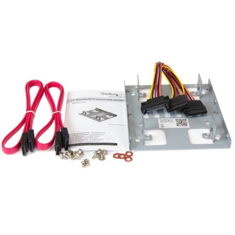 Startech Adaptador Bandeja Montaje 2 Uds. SSD De 2.5 pulgadas a 3.5 pulgadas - Adaptador Bandeja