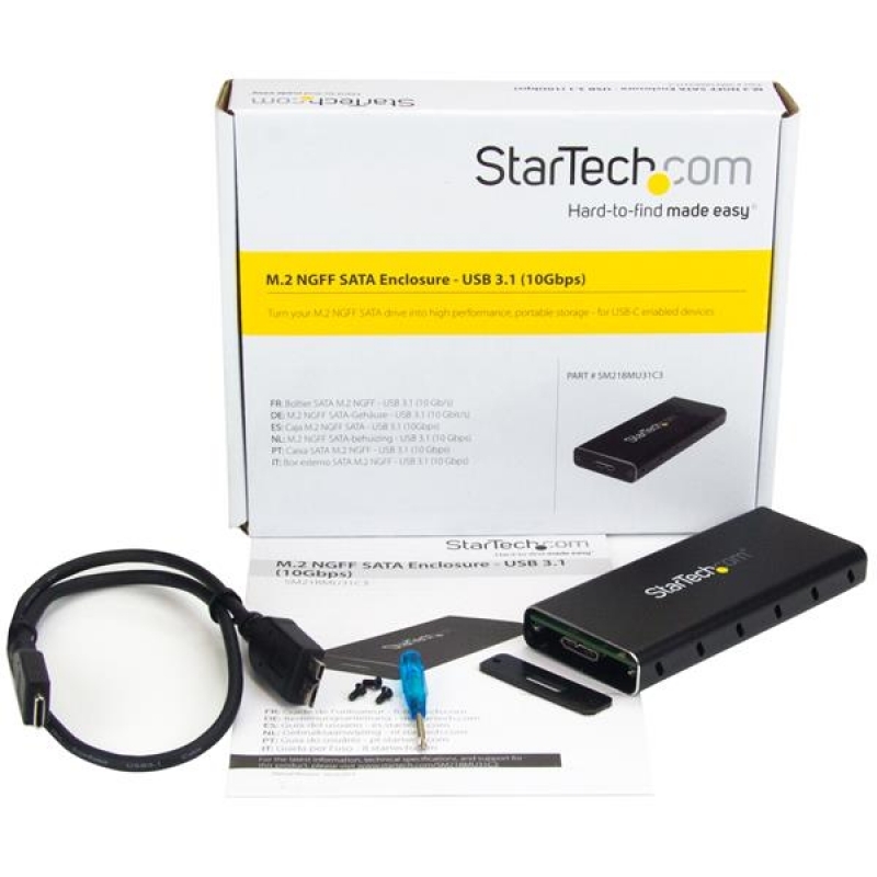 Startech Adaptador M.2 NGFF a USB 3.1 - Caja Externa USB