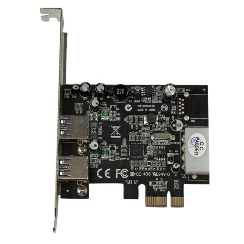 Tarjeta PCI Startech Adaptador PCI Express 2 Puertos USB 3.0 Molex SATA