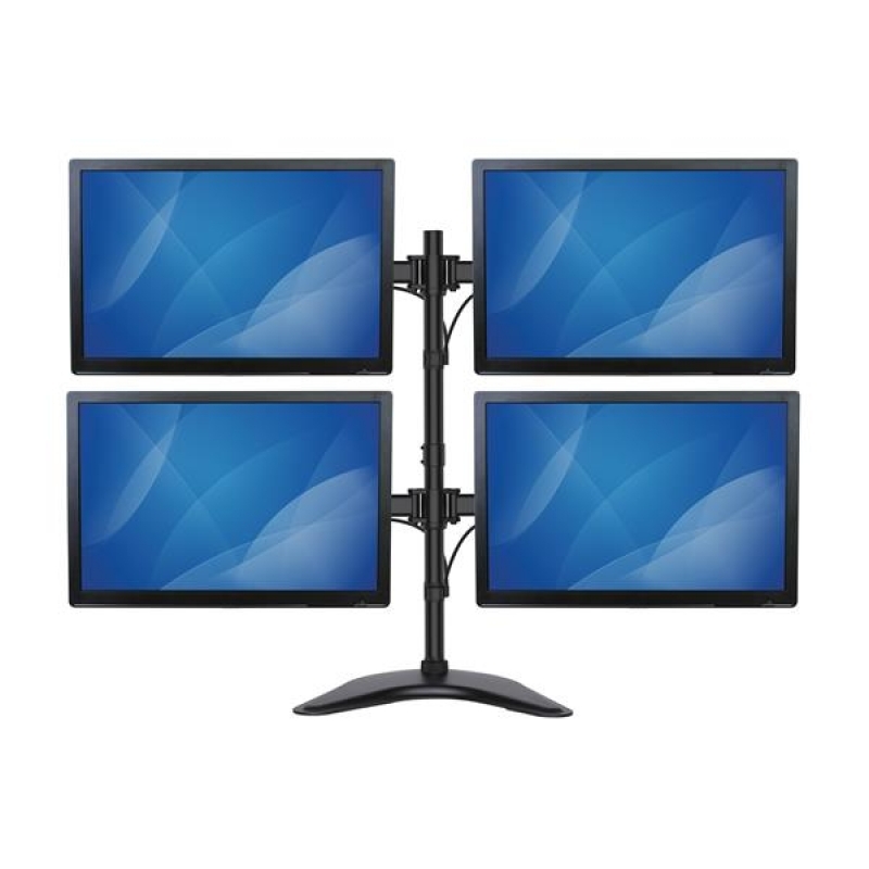 Startech Base Ajustable VESA 4 Monitores Hasta 27 pulgadas - Soporte Monitor