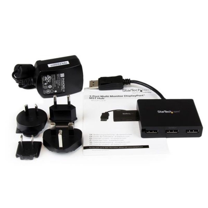 Startech Concentrador MST DisplayPort a 3x DisplayPort - Adaptador