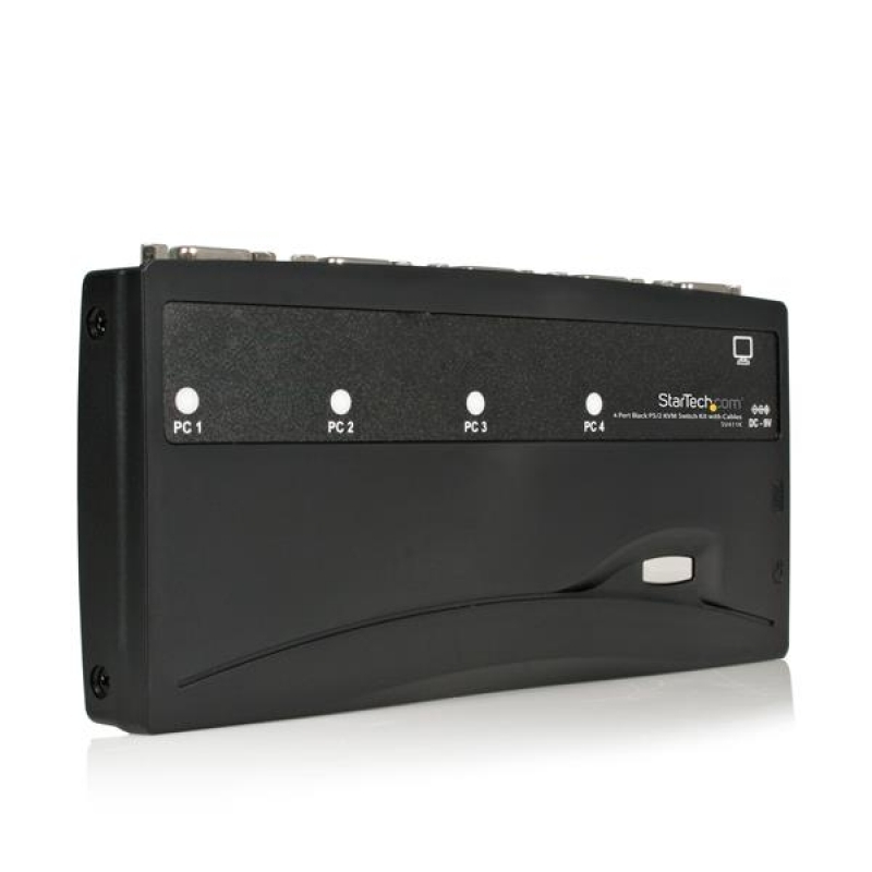 Startech Conmutador Switch KVM 4 Puertos Vídeo VGA PS/2 con Cables - 1920x1440 - Juego Conmutador