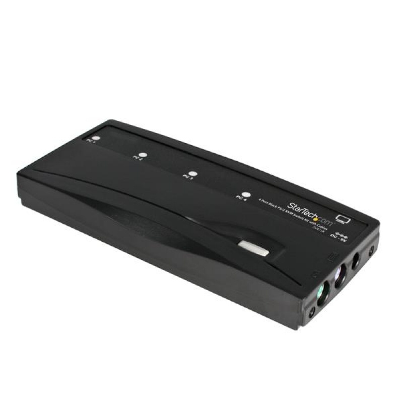 Startech Conmutador Switch KVM 4 Puertos Vídeo VGA PS/2 con Cables - 1920x1440 - Juego Conmutador