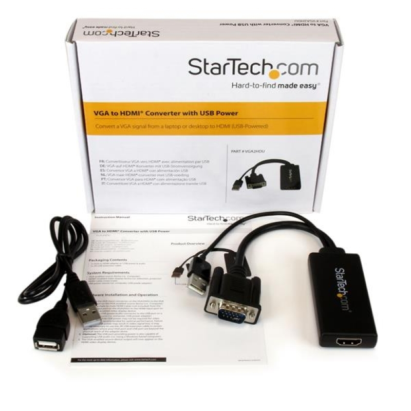 Startech Conversor VGA a HDMI - Adaptador VGA