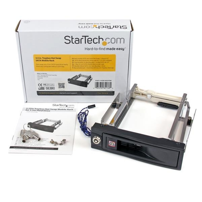 StarTech Rack Disco Duro 3,5 pulgadas SATA - Adaptador Bahía