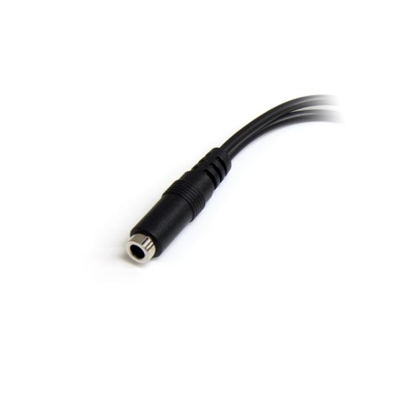 Startech Divisor Auriculares 2x Mini-Jack 3.5mm 3 Pines a Mini-Jack 4 Pines - Adaptador