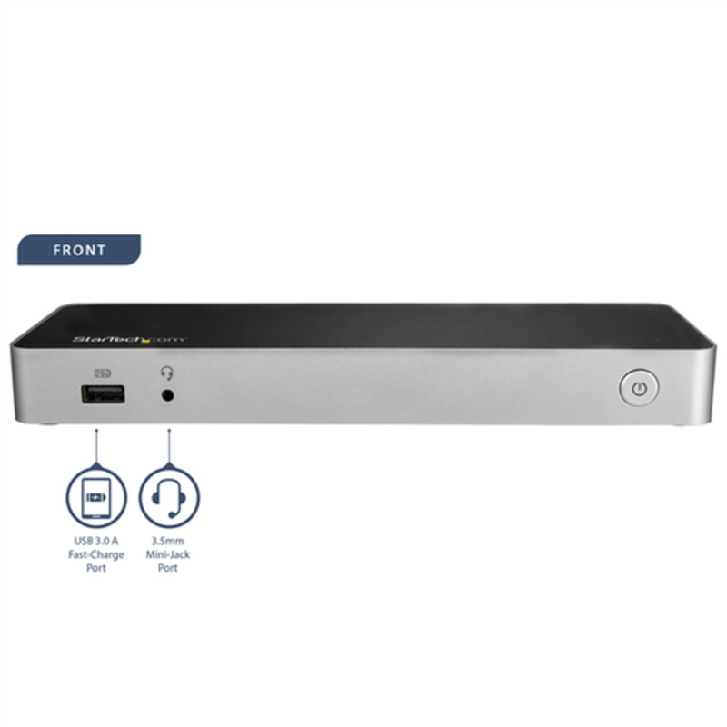 StarTech Dock USB C de Vídeo Doble 4K Windows o Mac - Dock Station