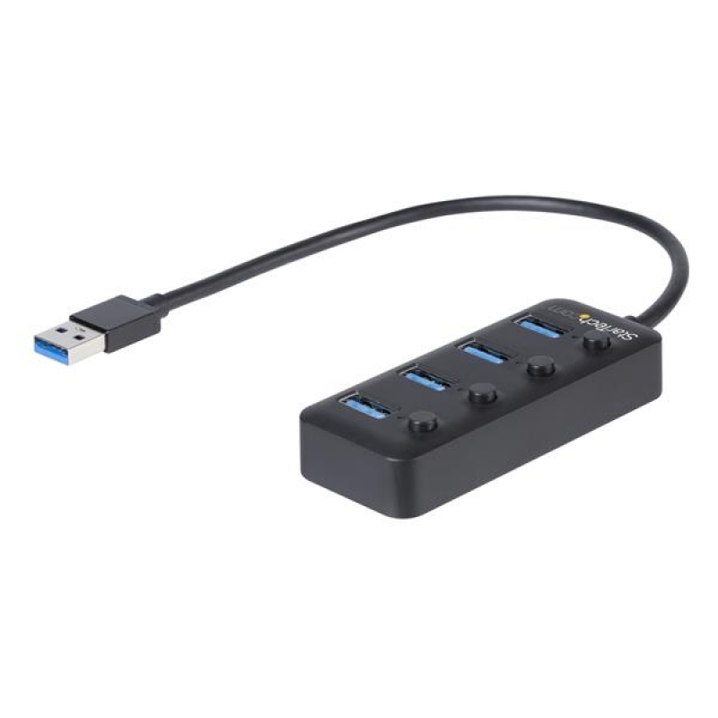 Startech Ladrón USB 4 Puertos USB-A - Hub USB 3.0