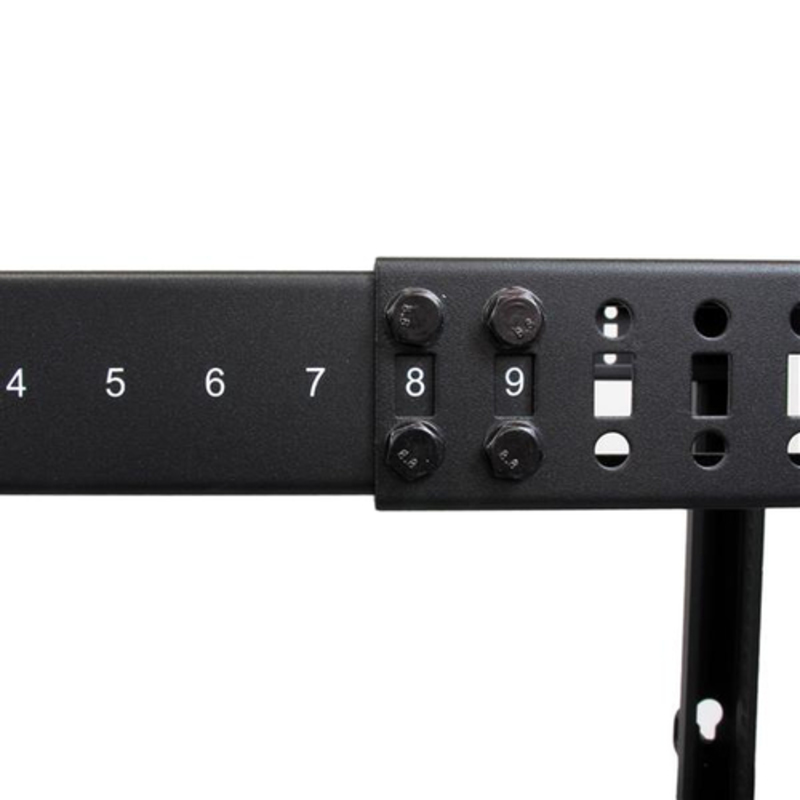 StarTech Rack de Marco Abierto con Profundidad Ajustable de 4 Columnas 25U - Rack de Marco