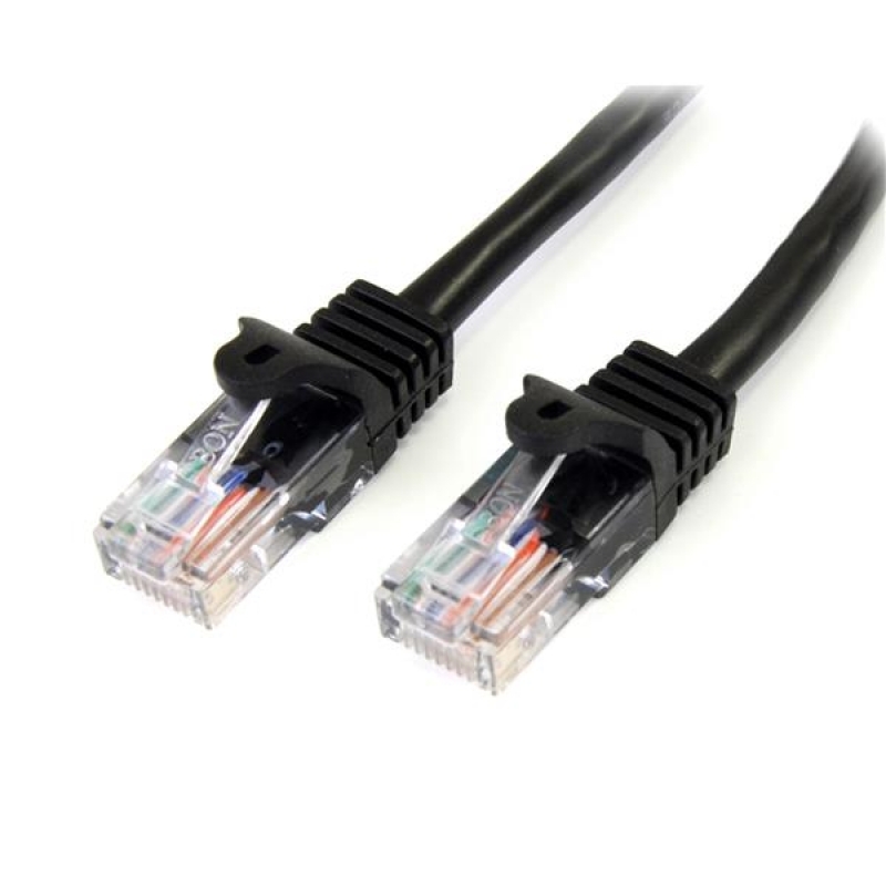 Startech RJ45 Cat.5e UTP Fast Ethernet 3m Negro - Cable Red