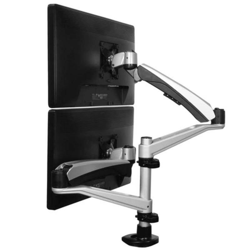 StarTech Soporte Para Dos Monitores Con Brazos Móviles / Apilable - Soporte Monitor