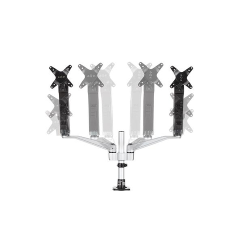 StarTech Soporte Para Dos Monitores Con Brazos Móviles / Apilable - Soporte Monitor