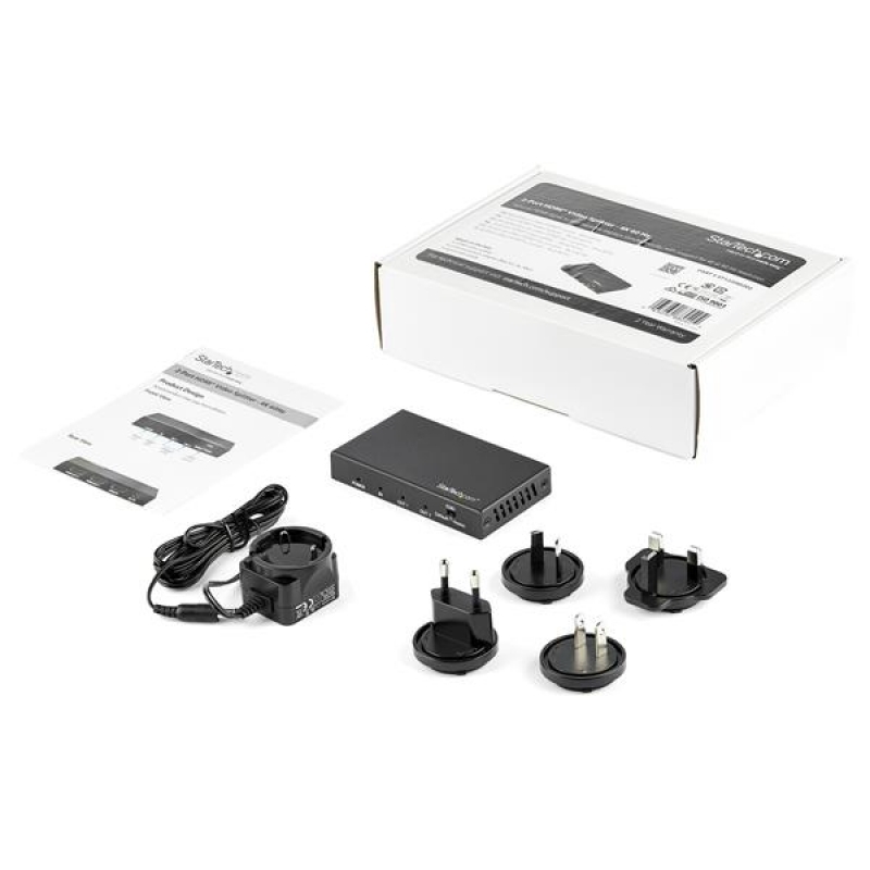 Startech Splitter HDMI 2 Puertos HDR 4K 60Hz - Multiplicador