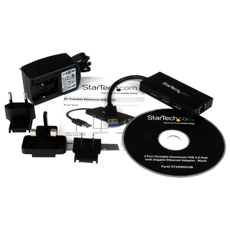 StarTech 3 Puertos USB 3.0 + 1 Red Ethernet Gigabit - HUB