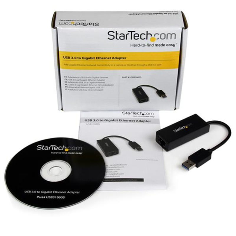 Adaptador de Red StarTech Tarjeta Red Externa NIC USB 3.0 a 1 Puerto Gigabit Ethernet