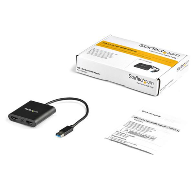 StarTech USB 3.0 a HDMI Doble 4K - Adaptador Gráfico