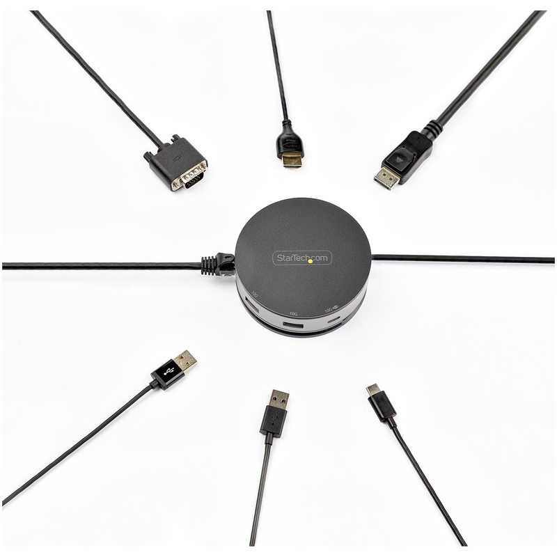 StarTech.com Adaptador Multipuerto USB C - USB 3.1 Gen 2 de 10Gbps Tipo C - Docking Station