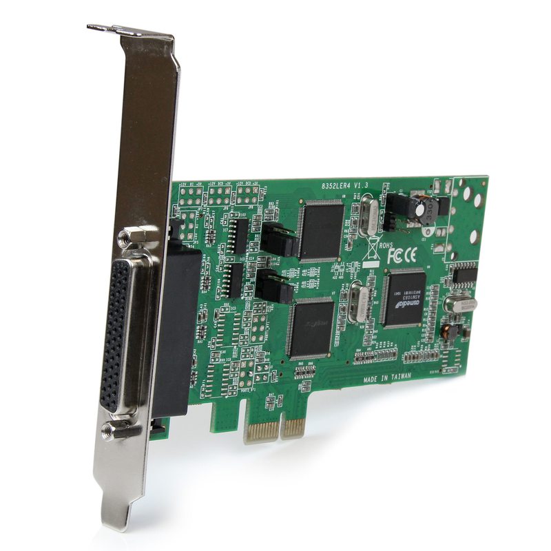 StarTech.com Adaptadora PCI Express PCIe 4 Puertos Serie - Tarjeta Adaptadora