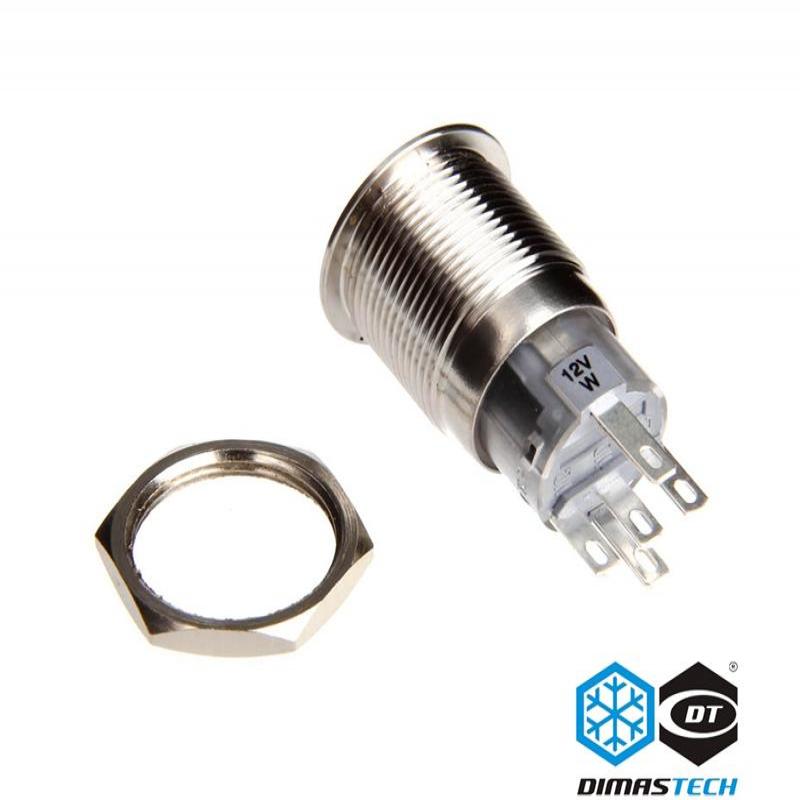 Switch DimasTech 19mm - LED Naranja