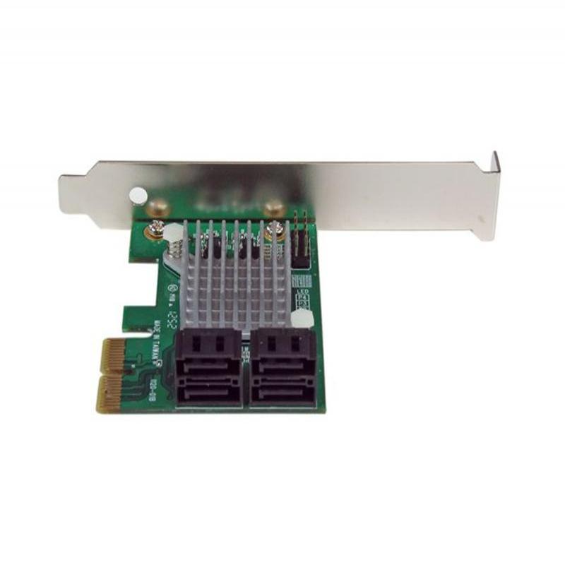Tarjeta PCI Startech PCI-Ex SATA-3 4 Puertos con HyperDuo