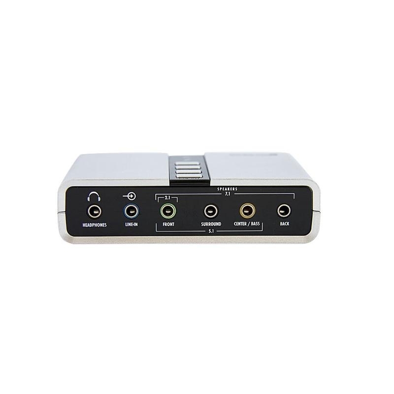 Tarjeta de Sonido Startech USB 7.1 con Audio Digital SPDIF