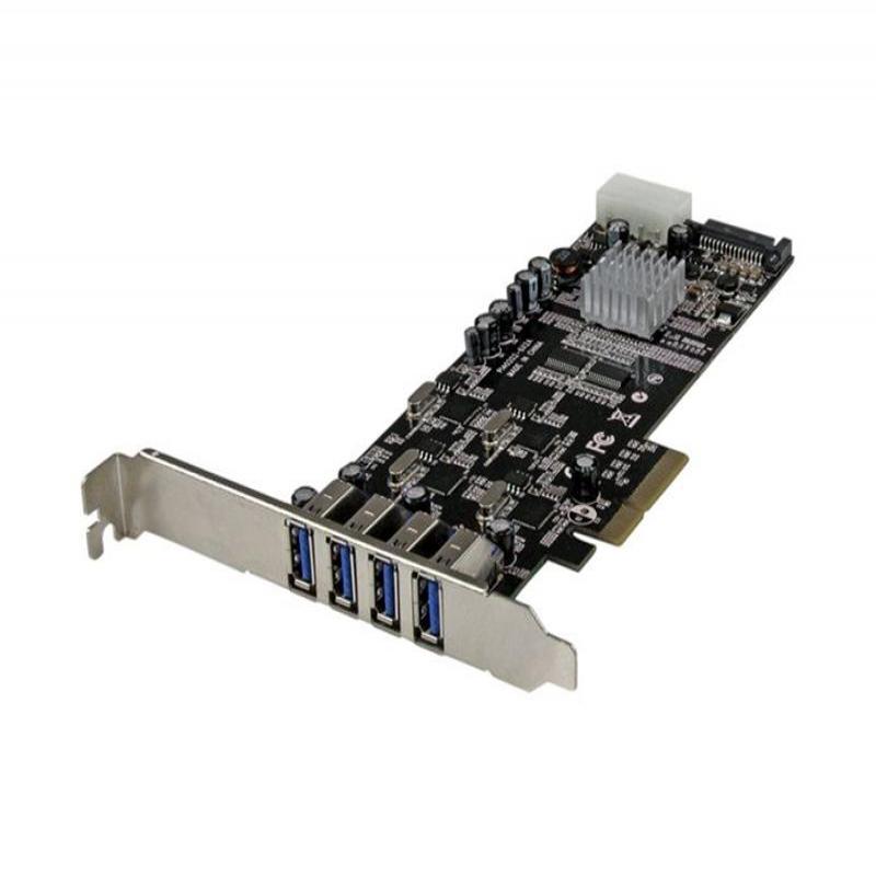 Startech Tarjeta PCI-Ex 4 Puertos USB 3.0 UASP - Adaptador