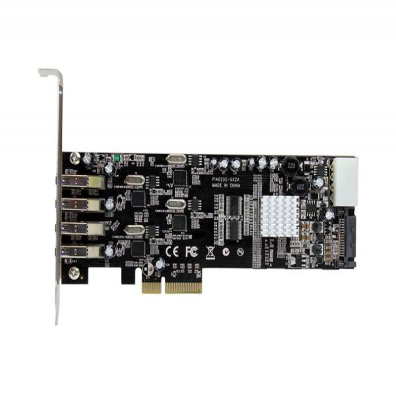 Startech Tarjeta PCI-Ex 4 Puertos USB 3.0 UASP - Adaptador