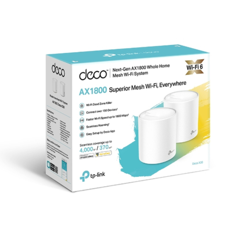 Router  TP-Link Deco X20 V1 (2-pack) Sistema WiFi 6 Mesh AX1800